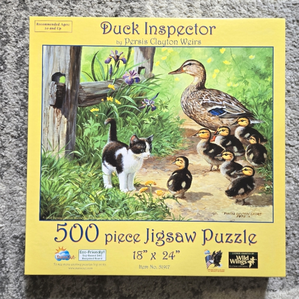 Wild Wings Duck Inspector 500-Piece Jigsaw Puzzle - Yellow
